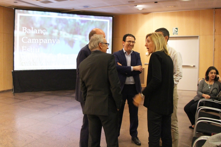 Els responsables d'Andorra Turisme, amb el ministre Francesc Camp al capdavant, han fet balanç de la temporada d'estiu.