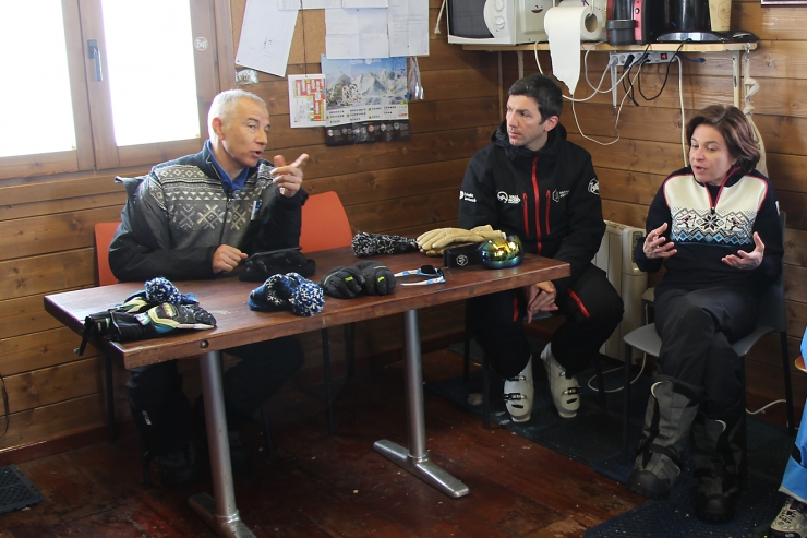 El director d'Ordino-Arcalís, Xabier Ajona, amb el soci majoritari de Saetde, Joan Viladomat, a Arcalís.