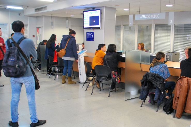 Una imatge del servei d'Immigració.