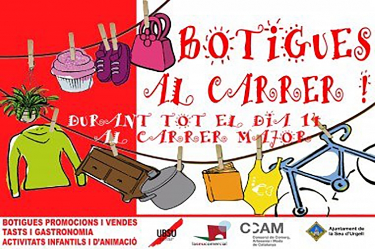 Cartell promocional de la primera edició de 'Botigues al carrer'.