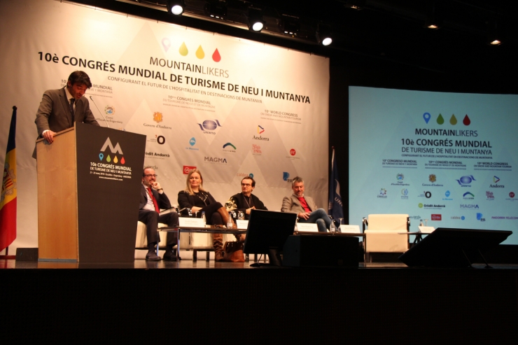 Un moment del 10è Congrés Mundial de Turisme de Neu i de Muntanya.