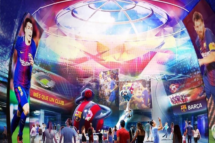 El FC Barcelona tindrà cinc parcs temàtics.