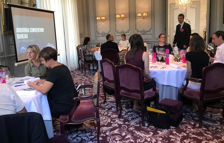 Una de les presentacions de l'Andorra Convention Bureau.