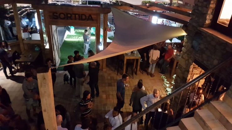 Un moment de la inauguració del Raconet de la Bici, aquest dijous.