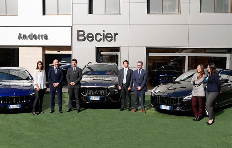 Una imatge de l'acte de presentació dels nous models Maserati.