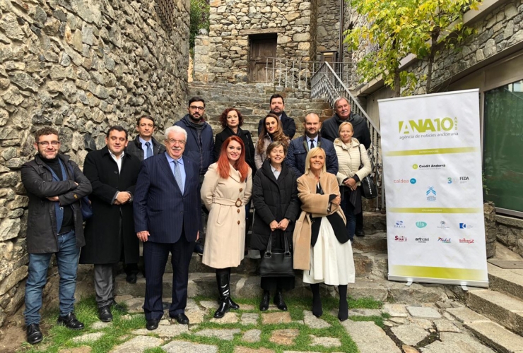 Els representants de les agències informatives europees han visitat aquest dijous la Casa de la Vall.