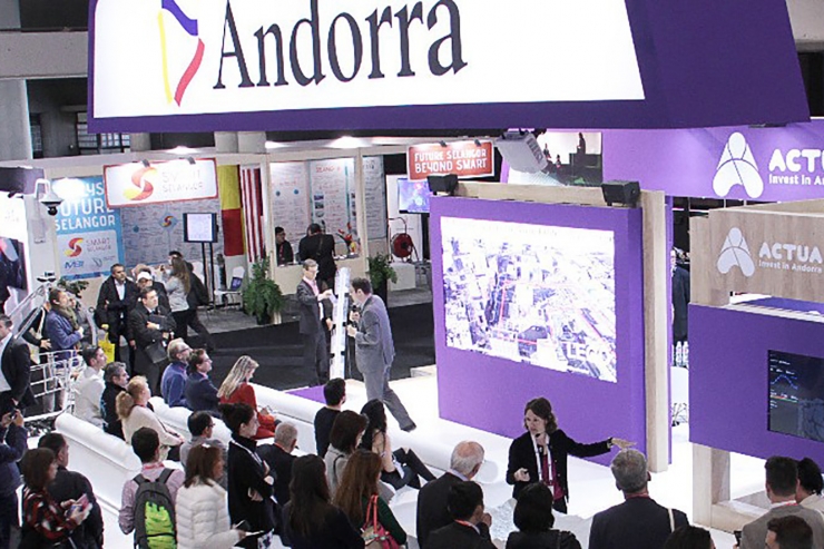 L'estand d'Actua a l'edició 2017 de l'Smart City Expo a Barcelona.