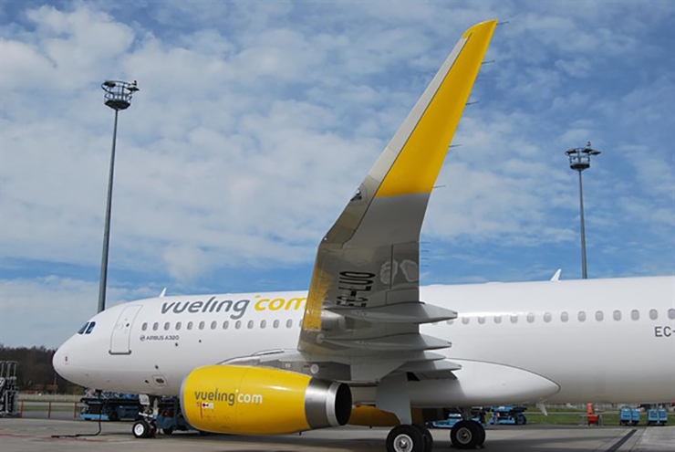 Un avió de Vueling.