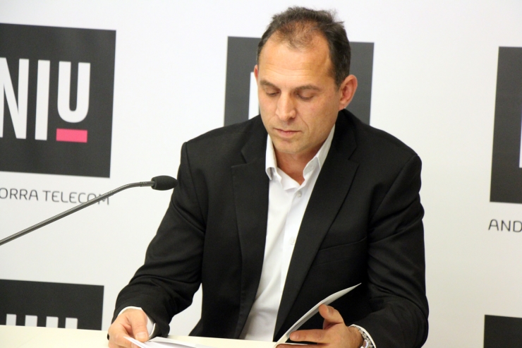 El director del Niu d'Andorra Telecom, Miquel Gouarré.