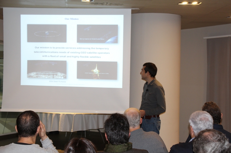 Un moment de la presentació del projecte 'Celestar'.