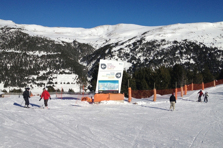 Zona de Pla de les Pedres, on s'uneixen els dominis de Pas de la Casa-Grau Roig i Soldeu El Tarter.