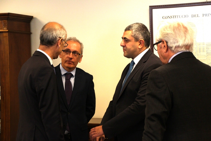El cap de Govern en funcions, Toni Martí, s'ha reunit amb el secretari general de l'OMT, Zurab Pololikashvili, amb el ministre de Turisme en funcions, Francesc Camp, i amb el president de la Fundació OMT Themis, Enric Pujal.