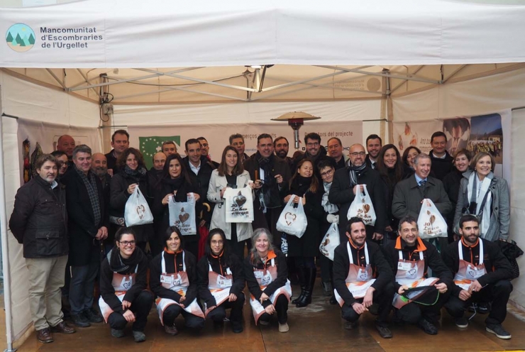 Presentació de la campanya per a l'eliminació de bosses de plàstic a la Seu d'Urgell, el novembre passat.