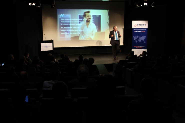 Un moment de les conferències d'Innovació a Andorra aquest dimecres al Centre Cultural i de Congressos de Sant Julià de Lòria.