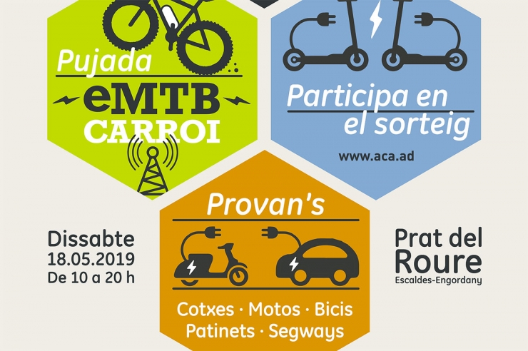 El cartell de la Jornada de mobilitat elèctrica.