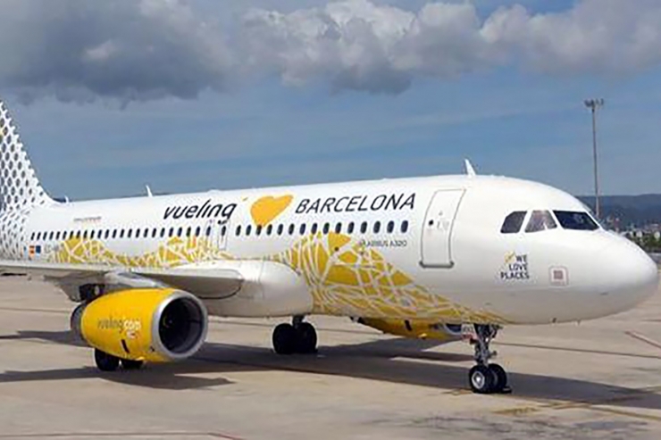 Un dels aparells de Vueling.