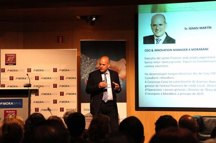 El director d'Innovació Comercial i Banca Digital de MoraBanc, Ignasi Martín.