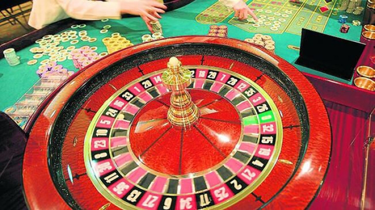 Una ruleta d'un casino.