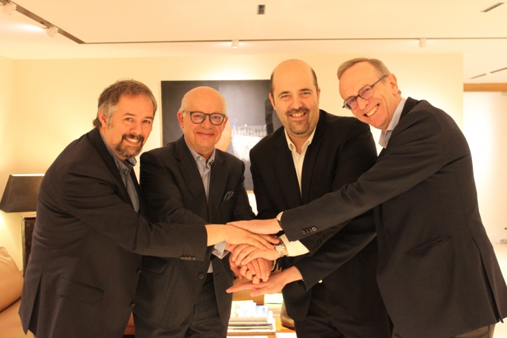 L'acte de signatura del patrocini.