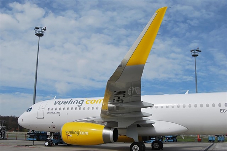 Un avió de Vueling.