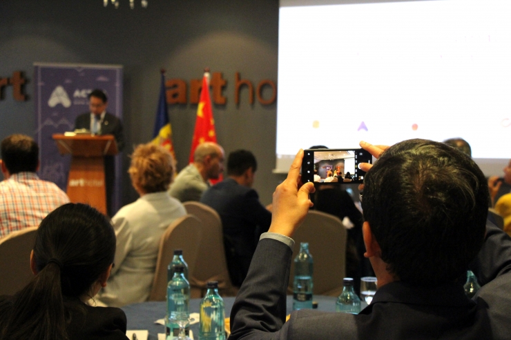 Un moment de la Trobada Empresarial entre la Xina i Andorra.