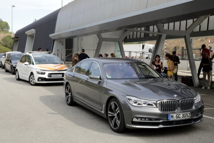 Un dels vehicles que participa en el projecte INFRAMIX de conducció autònoma.