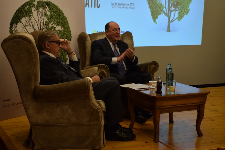 Alfonso Libano, vicepresident de Cobega SA i president de Equatorial Coca-Cola Botting Company, i Carlos Moro, president i fundador de Bodegas Familiares Matarromera.