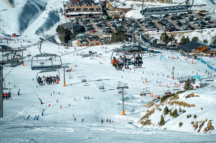 Una imatge de Grandvalira durant aquestes festes de Nadal.