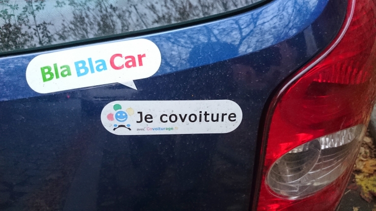 Un vehicle usuari de BlaBlaCar.