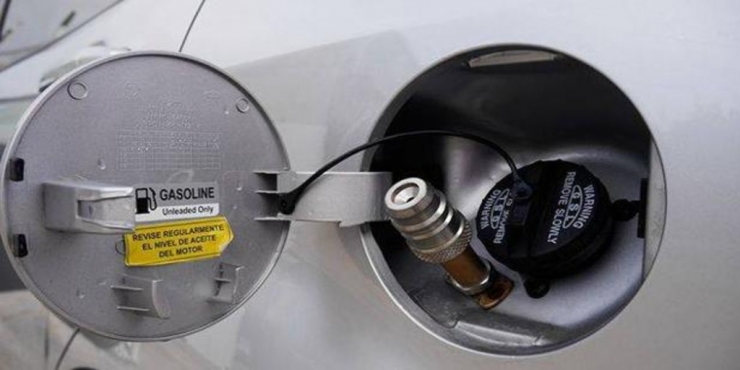 Dipòsit d'un vehicle de gas.