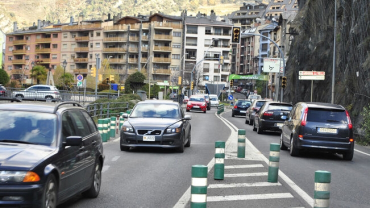 Vehicles circulant per Andorra.