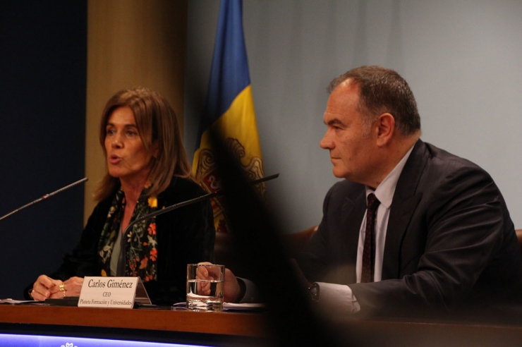 La ministra d’Educació i Ensenyament Superior, Ester Vilarrubla, titlla de positiva l'obertura de la Universitat Carlemany, del Grup Planeta.