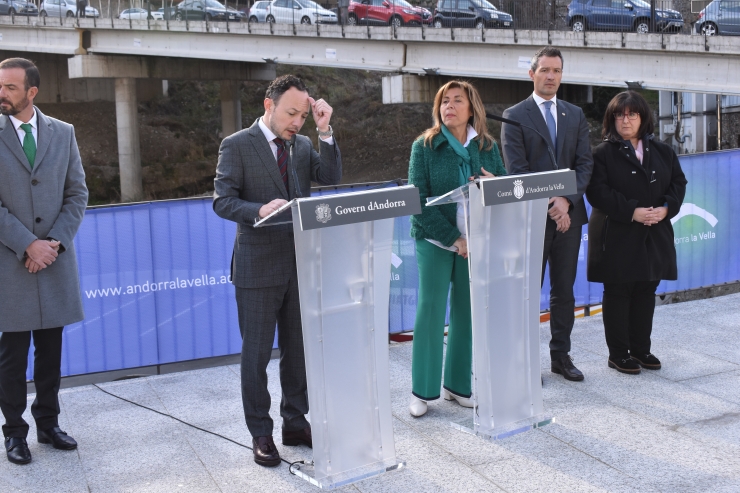 Espot i Marsol en declaracions als mitjans.