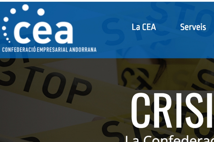 Una imatge de la pàgina web de la CEA.