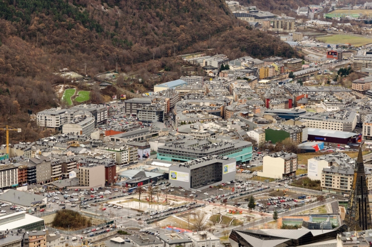 Una vista aèria de la vall central.