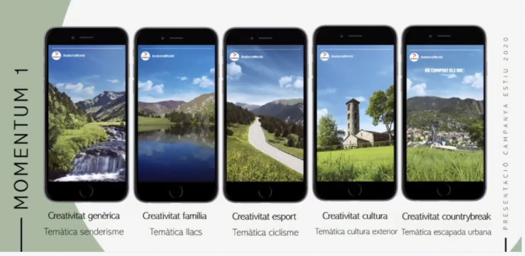 Un dels moments de la presentació de la campanya d'estiu 2020.