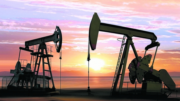 Torres de perforació d'una petroliera.