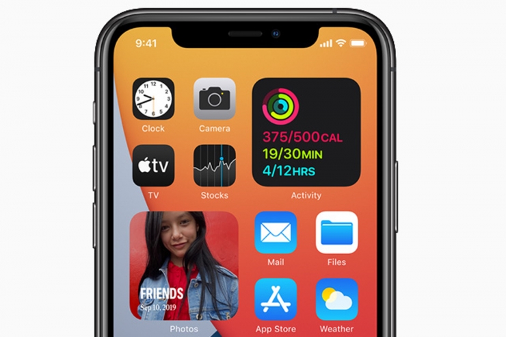 El model iPhone iOS 14.