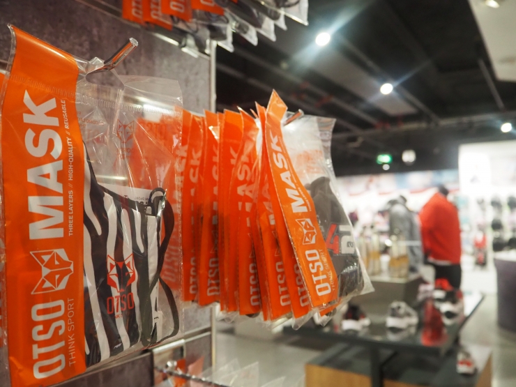 Les mascaretes OTSO, a la venda als grans magatzems Pyrénées.