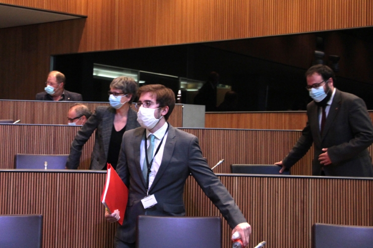 El conseller del grup parlamentari socialdemòcrata, Roger Padreny.