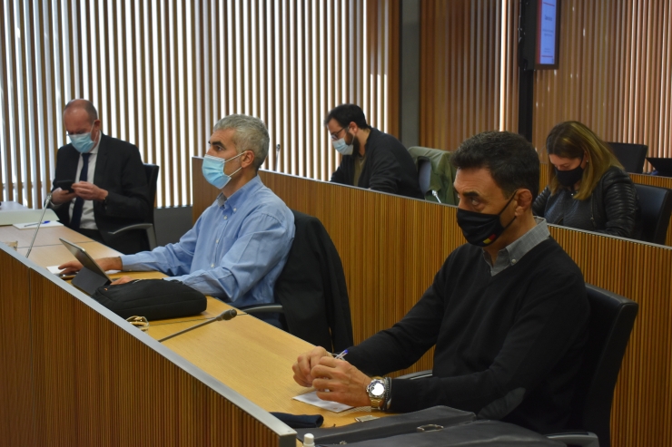 Els consellers de l'oposició i de la majoria, aquest divendres al Consell General.