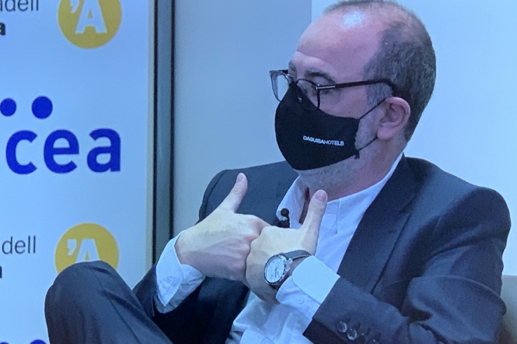 Jordi Daban, de Daguisa Hotels, durant la seva intervenció.