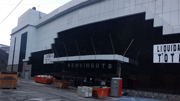 Els treballs que s'estan fent al Punt de Trobada.