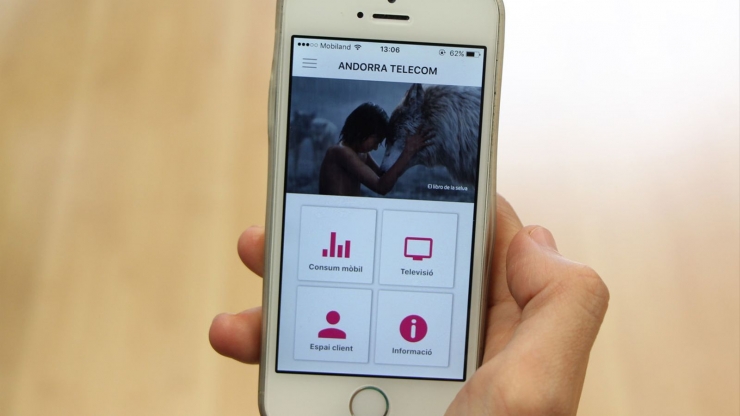 L'aplicació mòbil d'Andorra Telecom.