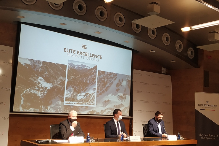Un moment de la presentació d'Elite Excellence Andorra.
