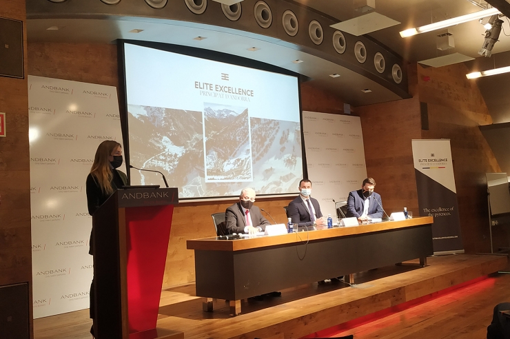 Un moment de la presentació d'Elite Excellence Andorra.