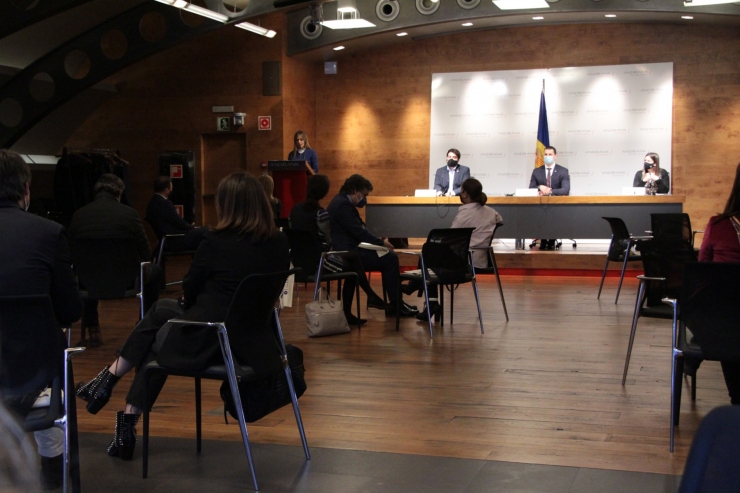 Reunió de treball 'Elite Excellence' a la sala de conferències del Centre Negoci Andbank.