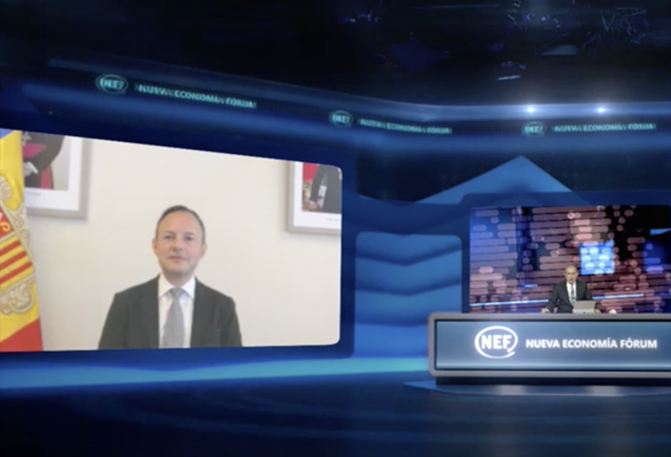 El cap de Govern, Xavier Espot, ha participat en el Fòrum Nueva Economía.