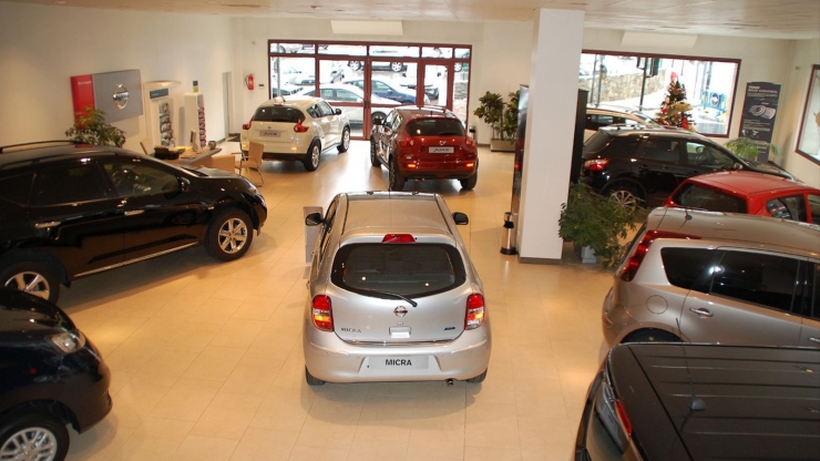 Un concessionari de vehicles.