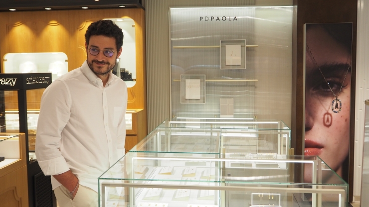 Humbert Sasplugas, cofundador de P de Paola, al nou espai de joieria de Pyrénées.